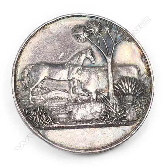 Anton Teutenberg Mahurangi Agricultural Society medal,